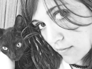 Girl with cat -  Lorella Luccarini