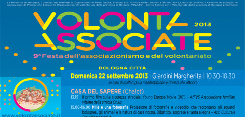 Provediemozioni partecipa a Volontassociate – Giardini Margherita a Bologna il 22 settembre 2013